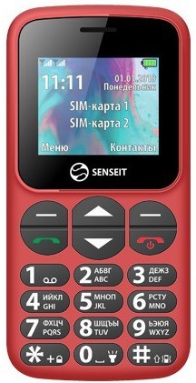 Сотовый телефон Senseit L101 красный