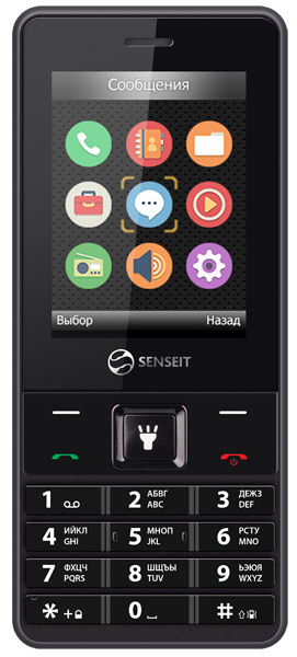 Сотовый телефон Senseit L208 черный