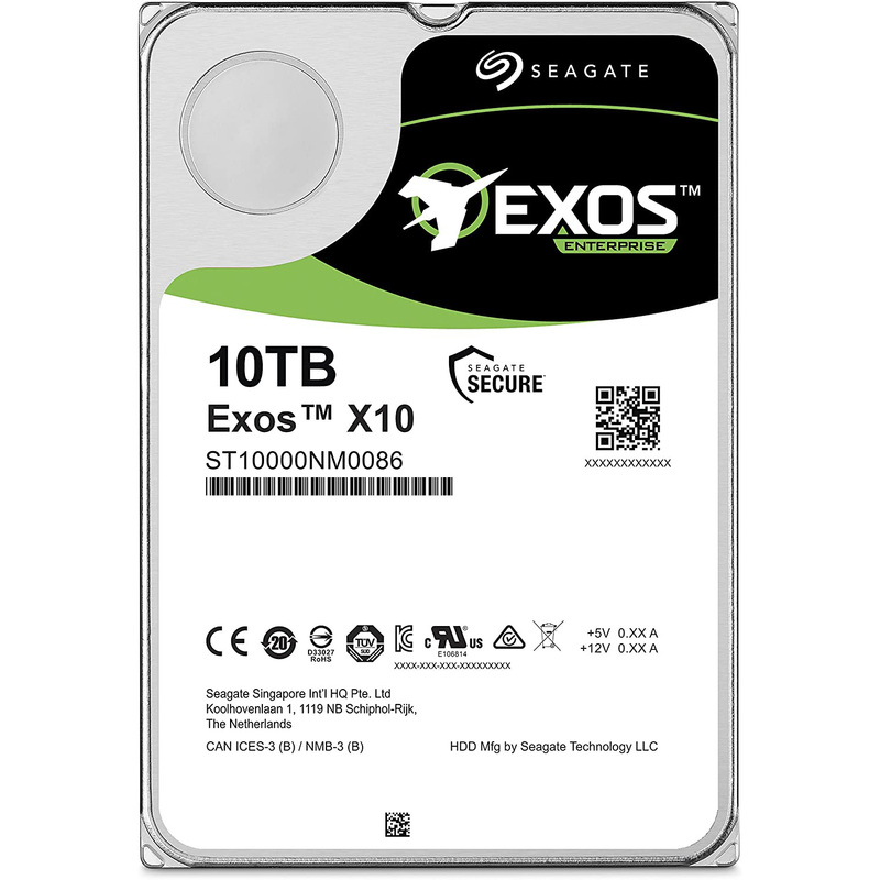 Внутренний жесткий диск Seagate Exos X10 ST10000NM0086 10000GB 3.5" SATA