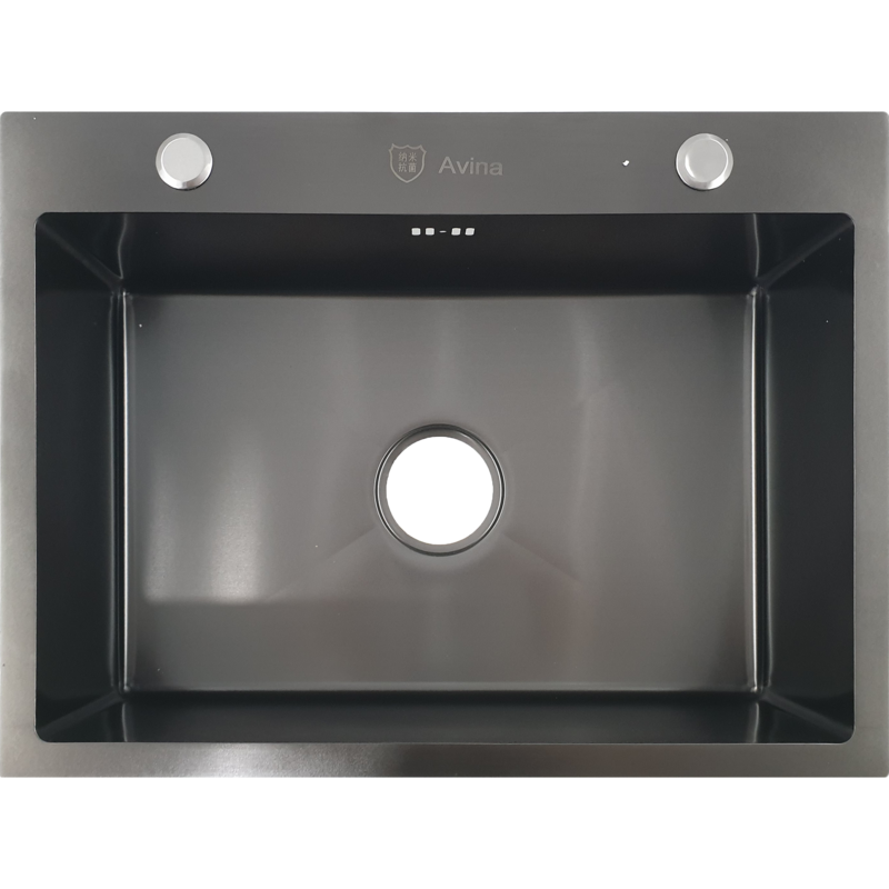 Кухонная мойка Avina HM-6045-3BL черная