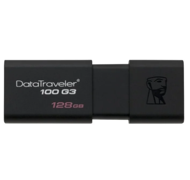 Флешка Kingston DT100G3 128GB USB 3.1 черная