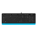 Клавиатура A4Tech Fstyler FK10 USB черно-синяя