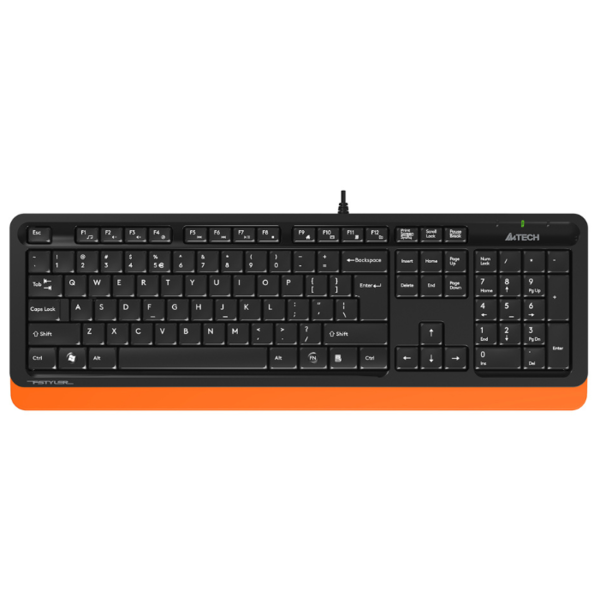 Клавиатура A4Tech Fstyler FK10 USB черно-оранжевая