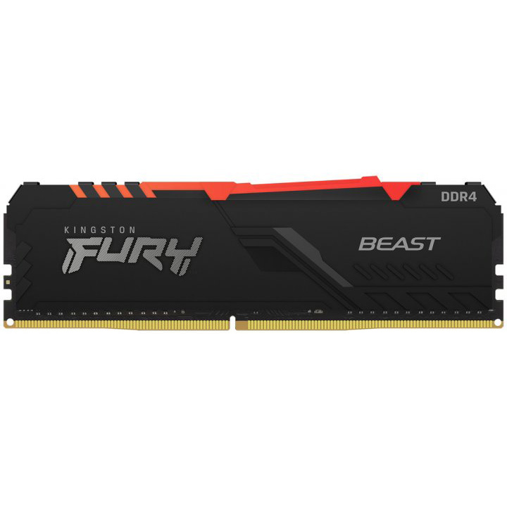 Модуль оперативной памяти Kingston Fury Beast RGB 8GB DDR4 3200Mhz