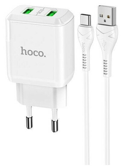 Зарядное устройство HOCO N6 белая