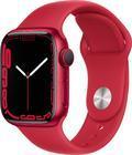 Умные часы Apple Watch Series 7 GPS 41mm Aluminum Case with Sport Band красные